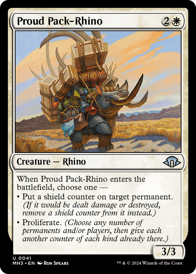 Proud Pack-Rhino [Modern Horizons 3] | The Clever Kobold