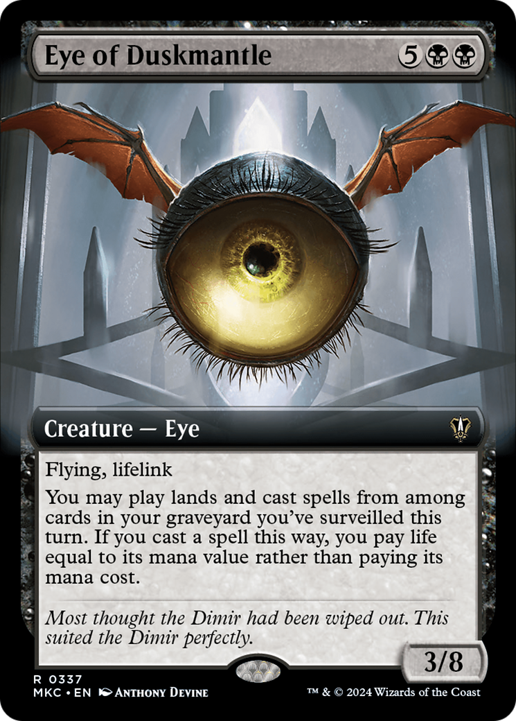 Eye of Duskmantle (Extended Art) [Murders at Karlov Manor Commander] | The Clever Kobold