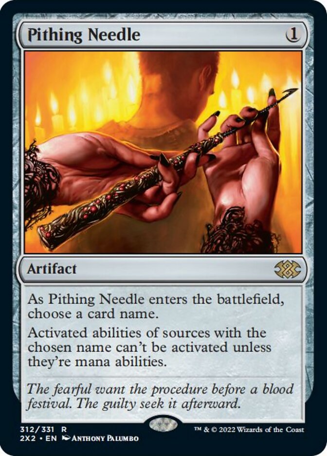 Pithing Needle [Double Masters 2022] | The Clever Kobold