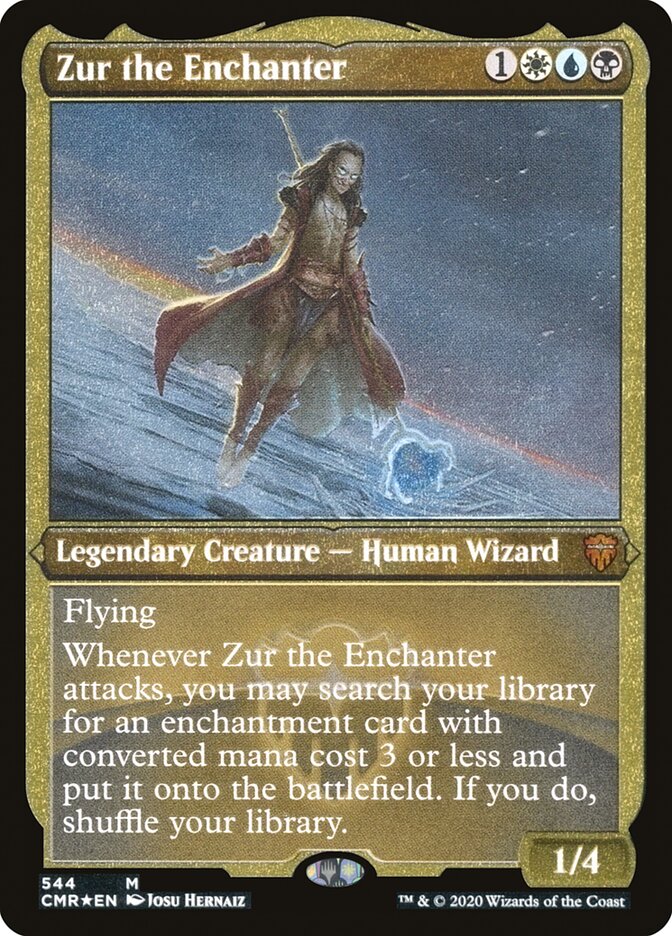 Zur the Enchanter (Etched) [Commander Legends] | The Clever Kobold