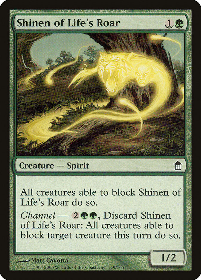 Shinen of Life's Roar [Saviors of Kamigawa] | The Clever Kobold