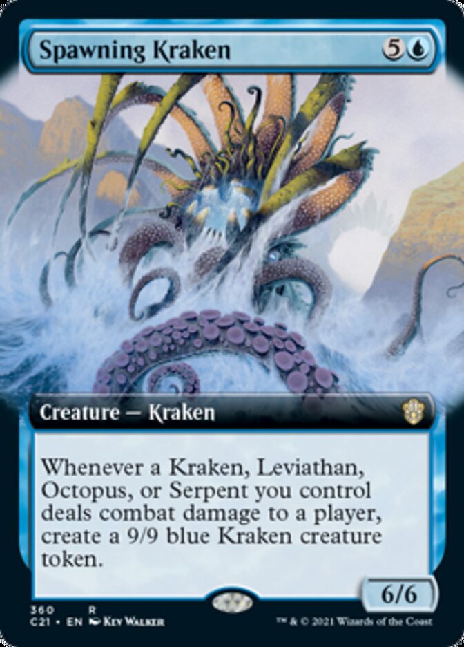 Spawning Kraken (Extended Art) [Commander 2021] | The Clever Kobold