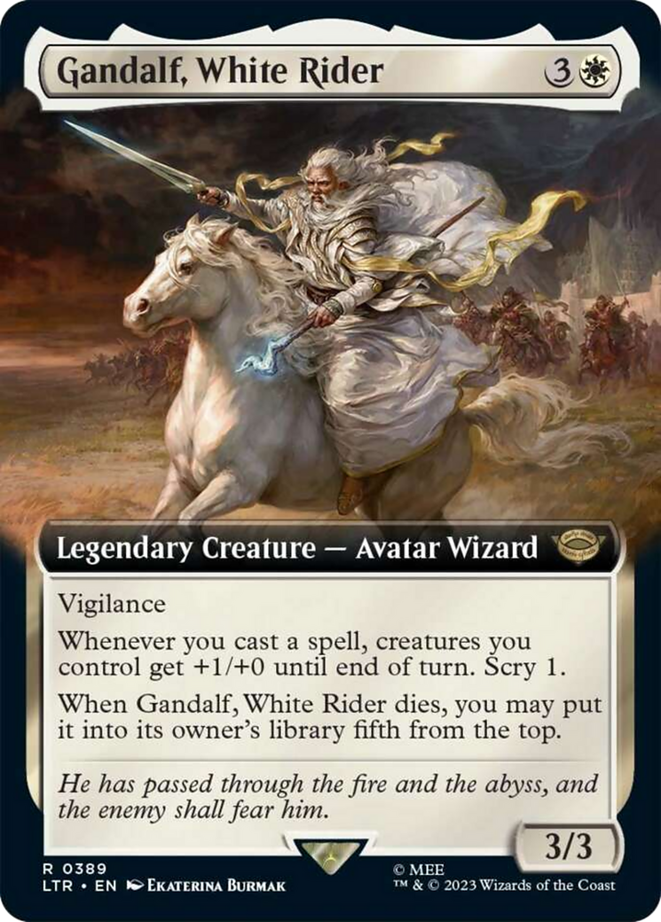 Gandalf, White Rider (Extended Art) [The Lord of the Rings: Tales of Middle-Earth] | The Clever Kobold