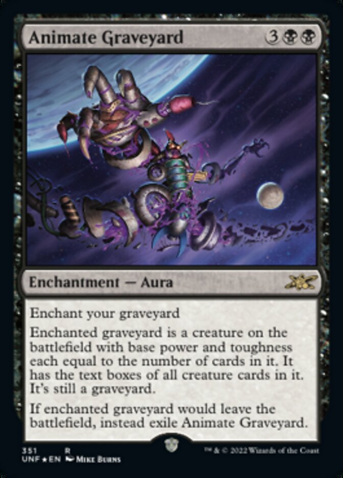 Animate Graveyard (Galaxy Foil) [Unfinity] | The Clever Kobold