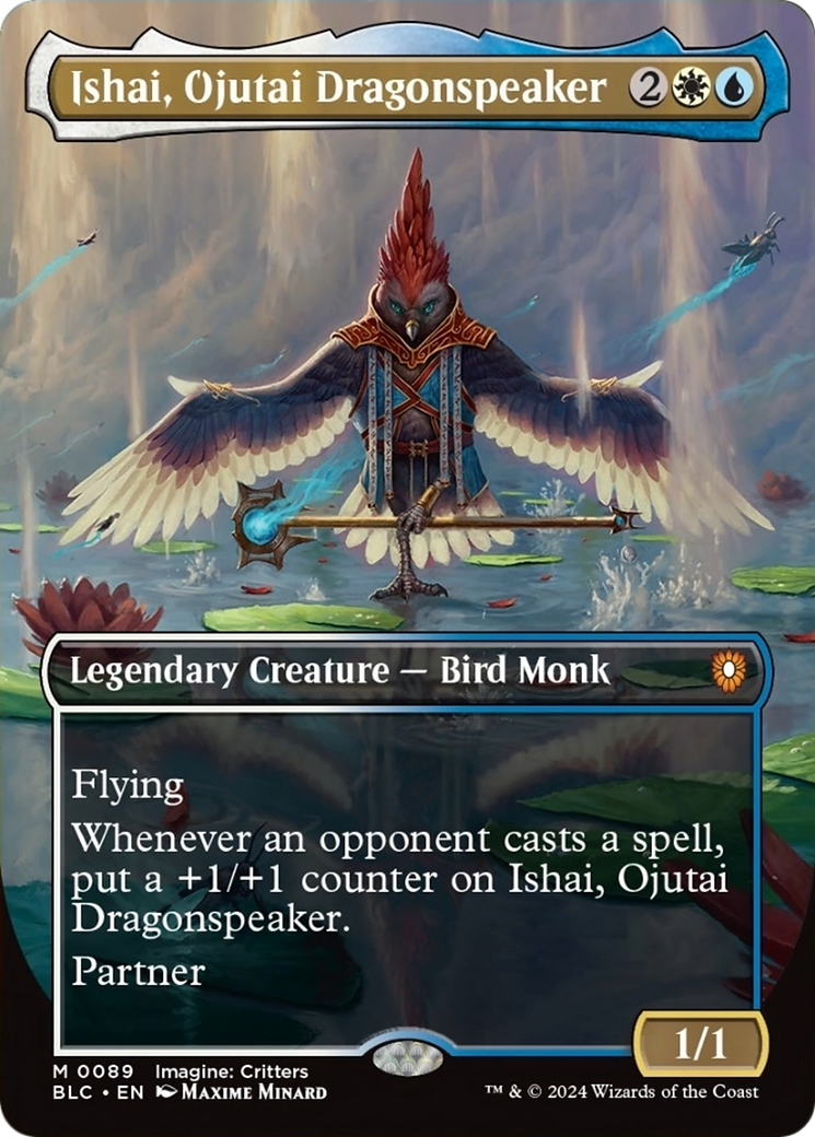 Ishai, Ojutai Dragonspeaker (Borderless) [Bloomburrow Commander] | The Clever Kobold