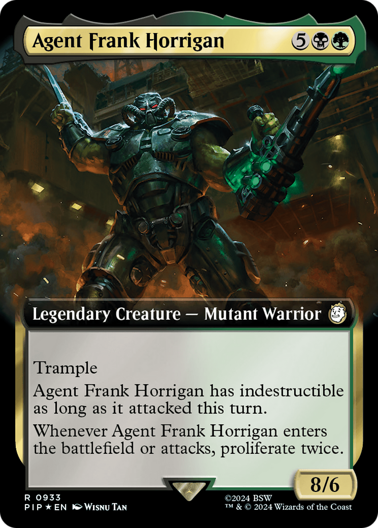 Agent Frank Horrigan (Extended Art) (Surge Foil) [Fallout] | The Clever Kobold