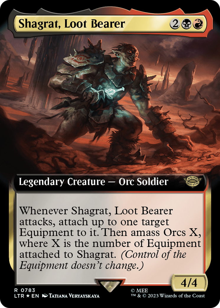 Shagrat, Loot Bearer (Extended Art) (Surge Foil) [The Lord of the Rings: Tales of Middle-Earth] | The Clever Kobold