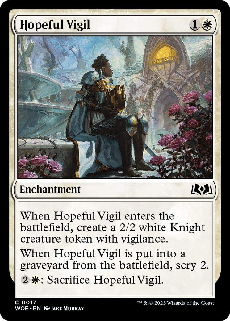 Hopeful Vigil [Wilds of Eldraine] | The Clever Kobold