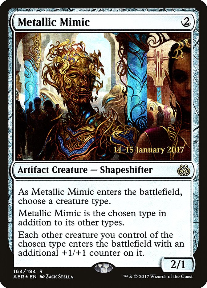 Metallic Mimic [Aether Revolt Prerelease Promos] | The Clever Kobold