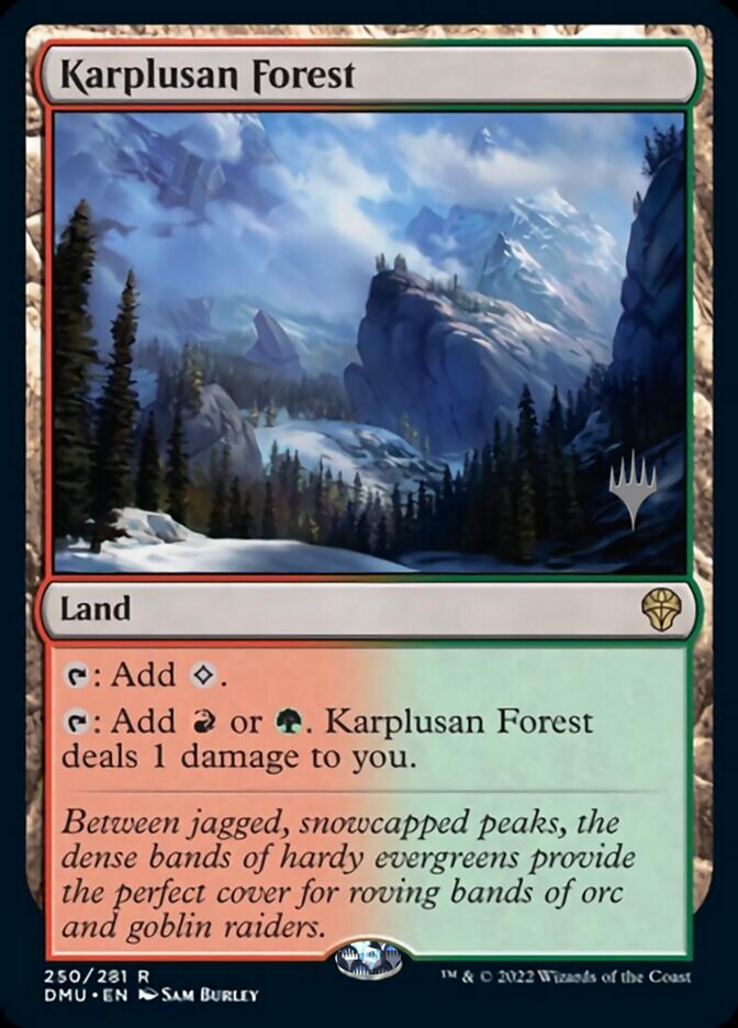 Karplusan Forest (Promo Pack) [Dominaria United Promos] | The Clever Kobold