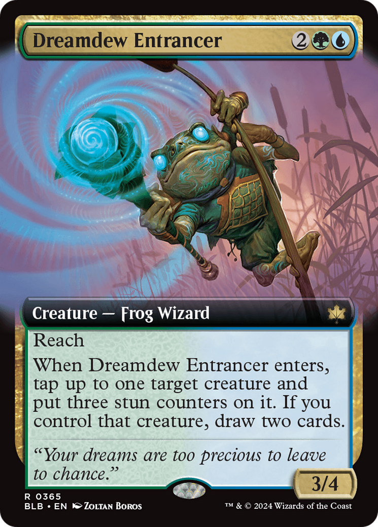 Dreamdew Entrancer (Extended Art) [Bloomburrow] | The Clever Kobold