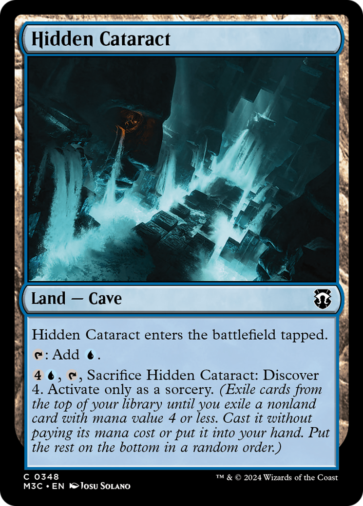 Hidden Cataract (Ripple Foil) [Modern Horizons 3 Commander] | The Clever Kobold