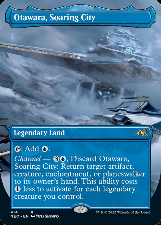 Otawara, Soaring City (Borderless Alternate Art) [Kamigawa: Neon Dynasty] | The Clever Kobold