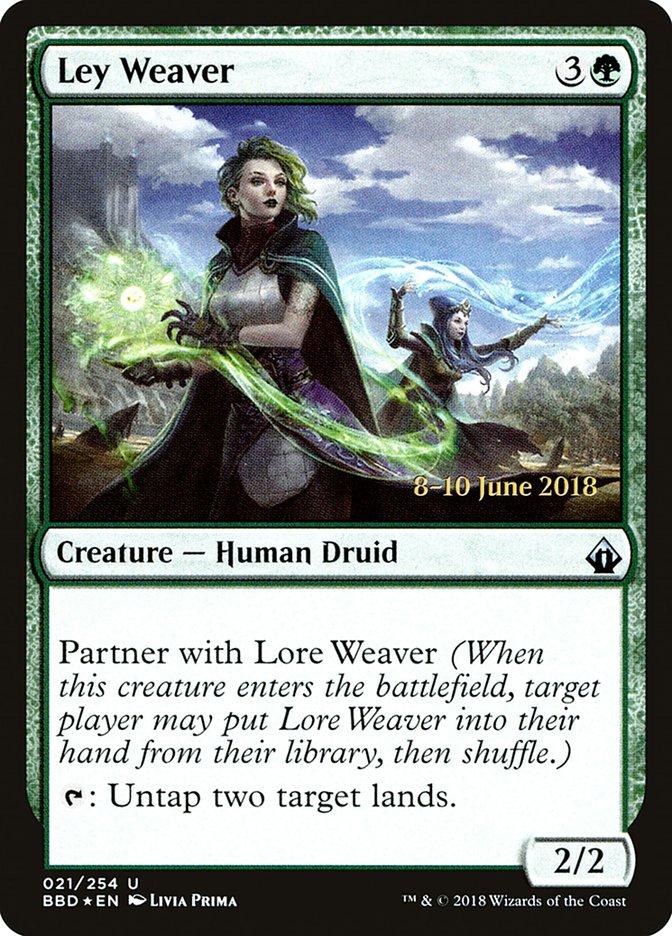 Ley Weaver [Battlebond Prerelease Promos] | The Clever Kobold