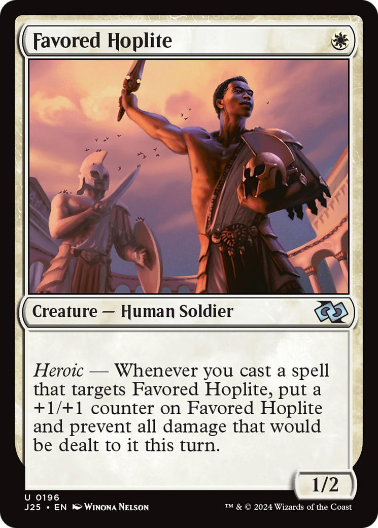 Favored Hoplite [Foundations Jumpstart] | The Clever Kobold