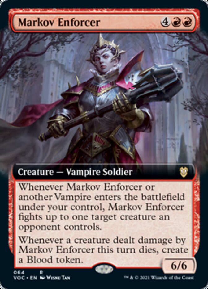 Markov Enforcer (Extended Art) [Innistrad: Crimson Vow Commander] | The Clever Kobold