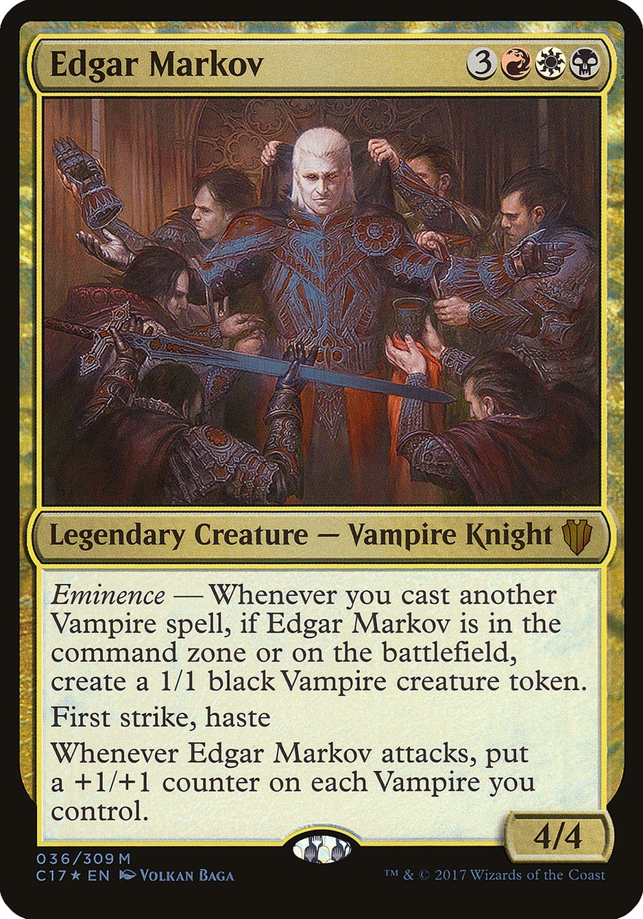 Edgar Markov (Oversized) [Commander 2017 Oversized] | The Clever Kobold