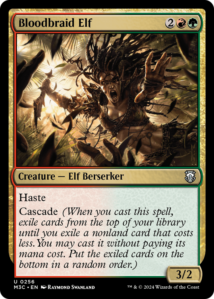 Bloodbraid Elf (Ripple Foil) [Modern Horizons 3 Commander] | The Clever Kobold