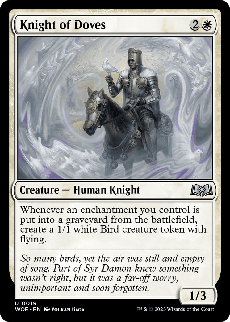 Knight of Doves [Wilds of Eldraine] | The Clever Kobold