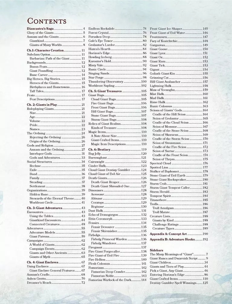 Dungeons & Dragons 5E: Bigby Presents Glory of the Giants