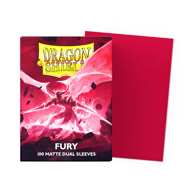 Dragon Shield Dual Matte Sleeve - Fury 100ct | The Clever Kobold