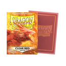 Clear Red - Matte Sleeves - Standard Size