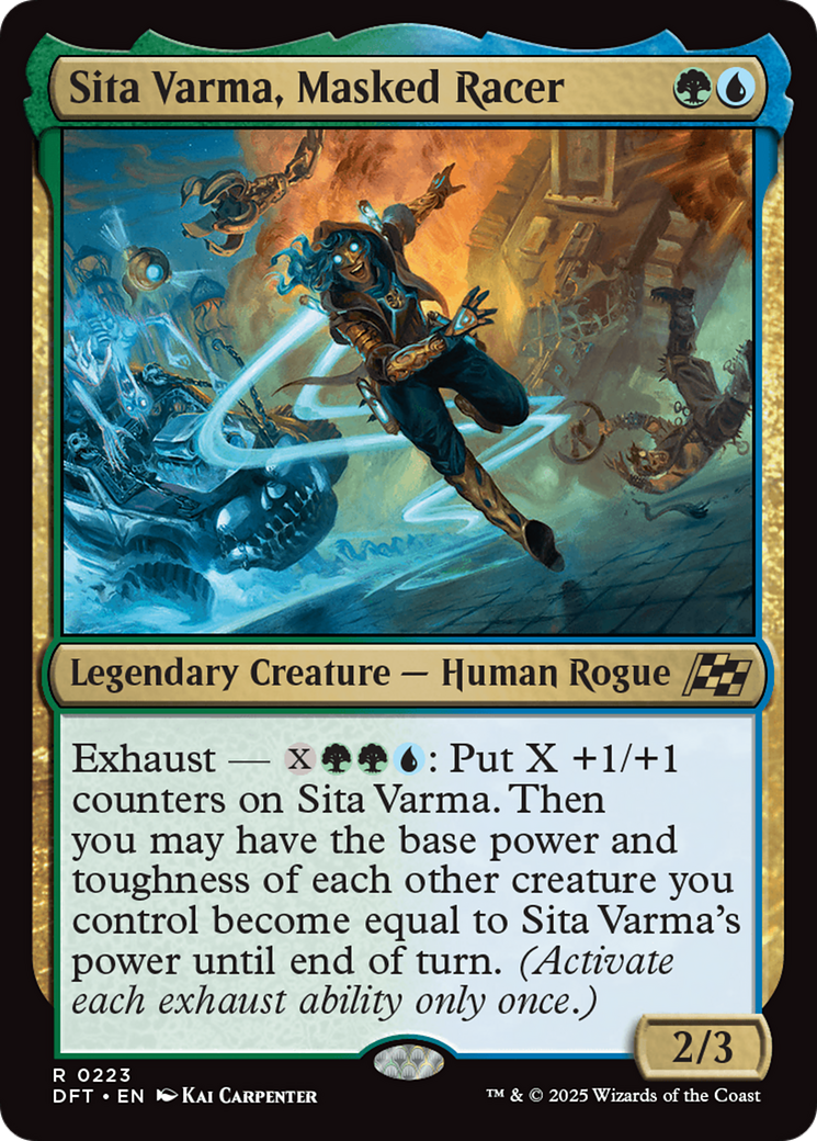 Sita Varma, Masked Racer [Aetherdrift] | The Clever Kobold