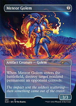 Meteor Golem (Borderless) [Secret Lair Drop Series] | The Clever Kobold