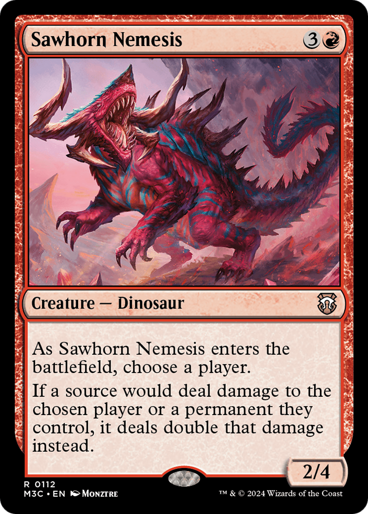 Sawhorn Nemesis [Modern Horizons 3 Commander] | The Clever Kobold