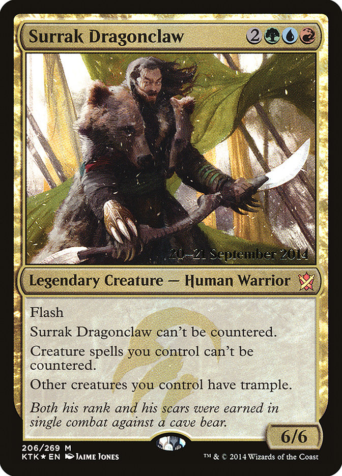 Surrak Dragonclaw [Khans of Tarkir Prerelease Promos] | The Clever Kobold