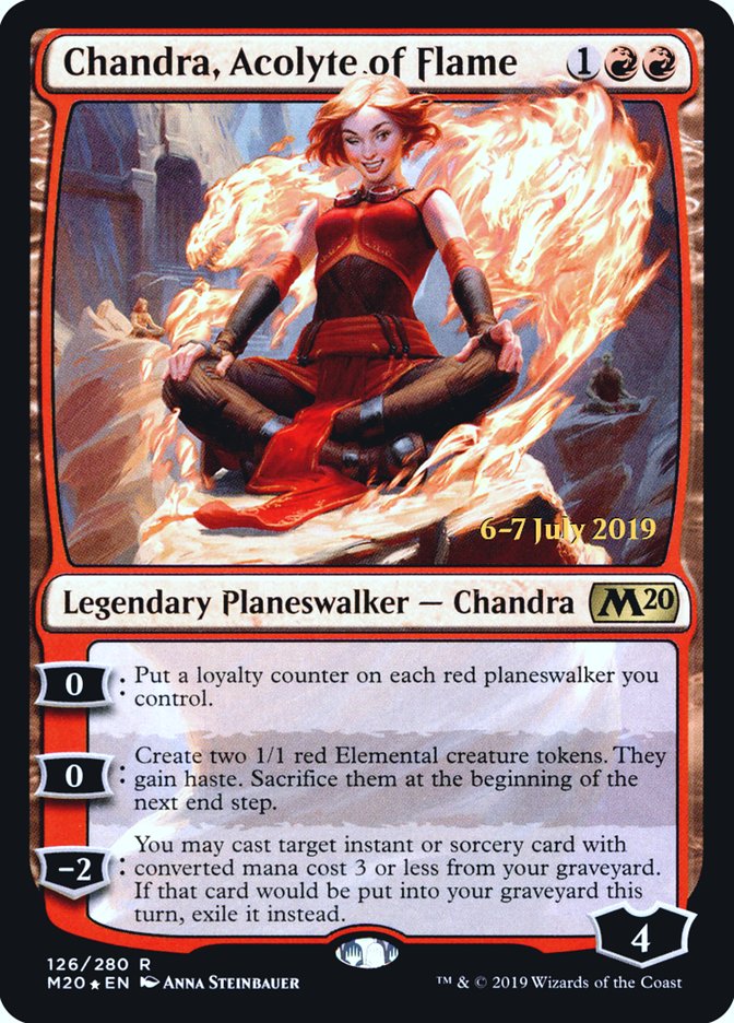 Chandra, Acolyte of Flame [Core Set 2020 Prerelease Promos] | The Clever Kobold