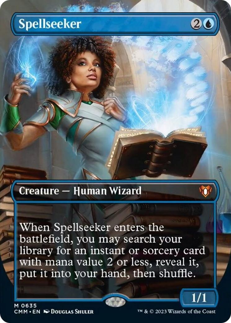 Spellseeker (Borderless Alternate Art) [Commander Masters] | The Clever Kobold