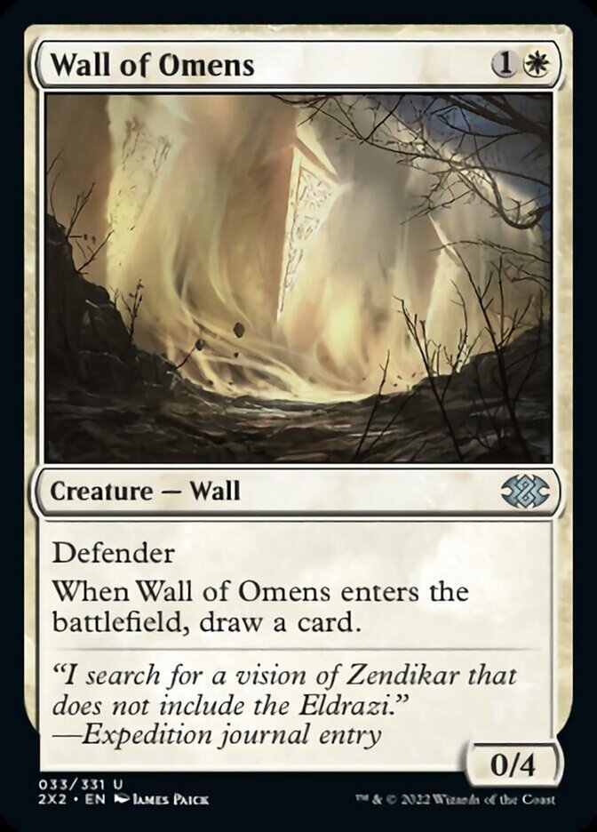 Wall of Omens [Double Masters 2022] | The Clever Kobold