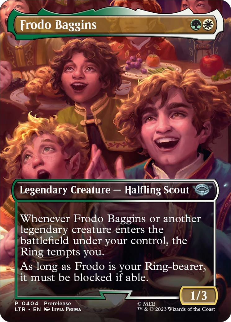 Frodo Baggins (Borderless Alternate Art) [The Lord of the Rings: Tales of Middle-Earth] | The Clever Kobold