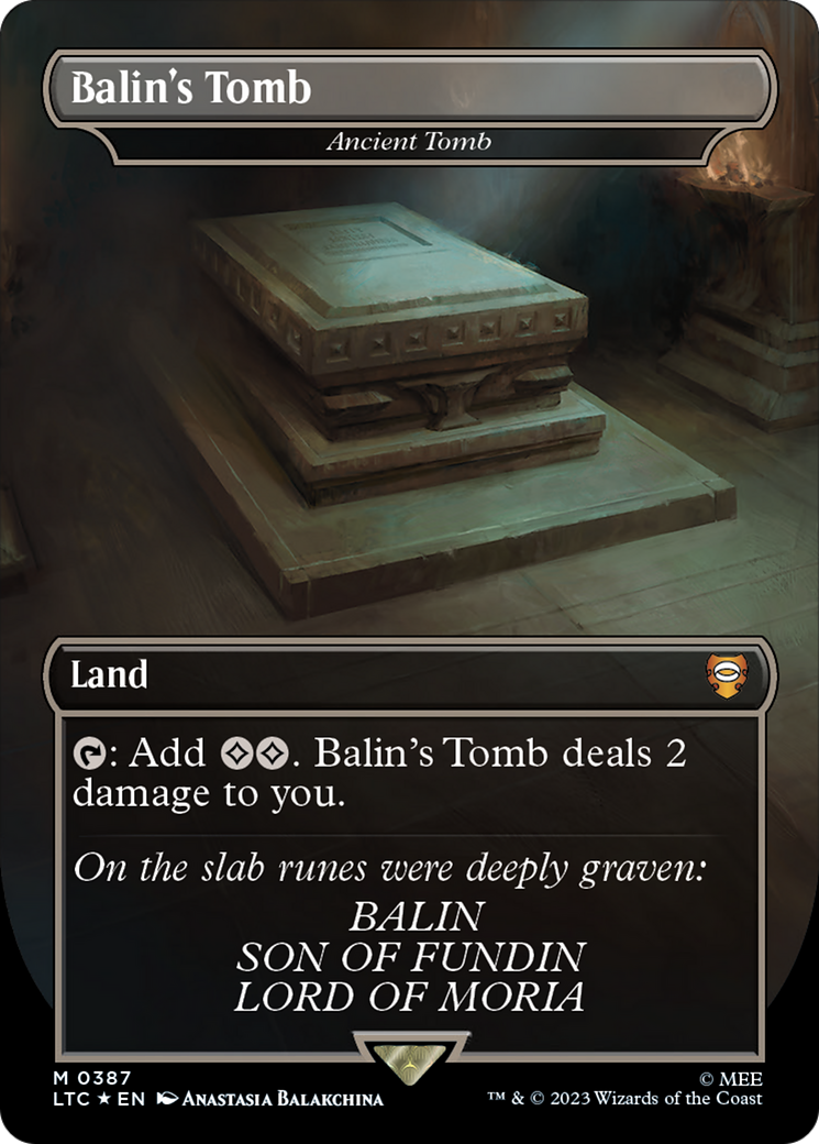 Balin's Tomb - Ancient Tomb (Surge Foil Realms and Relics) [The Lord of the Rings: Tales of Middle-Earth Commander] | The Clever Kobold