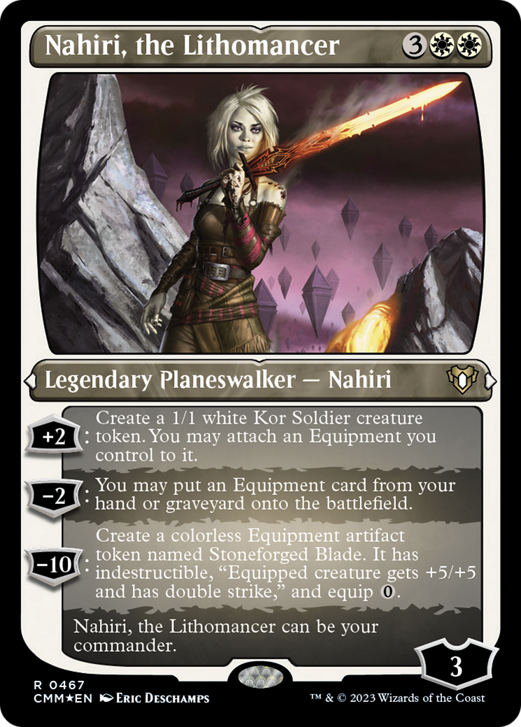 Nahiri, the Lithomancer (Foil Etched) [Commander Masters] | The Clever Kobold