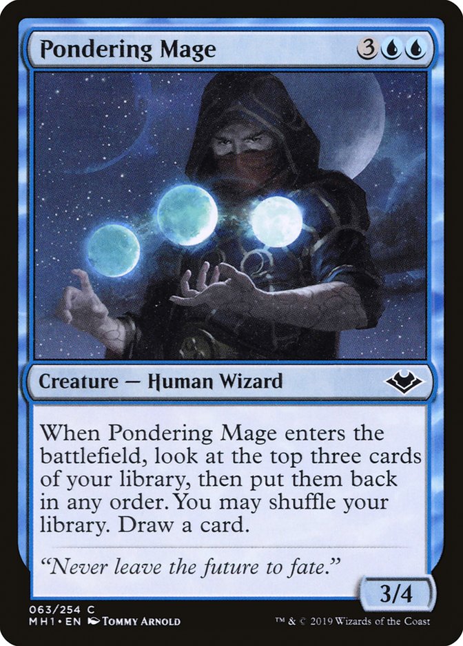 Pondering Mage [Modern Horizons] | The Clever Kobold