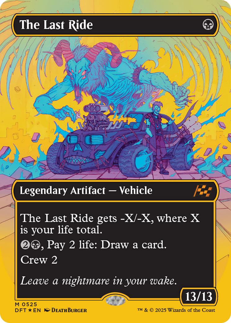 The Last Ride (Borderless) (First-Place Foil) [Aetherdrift] | The Clever Kobold