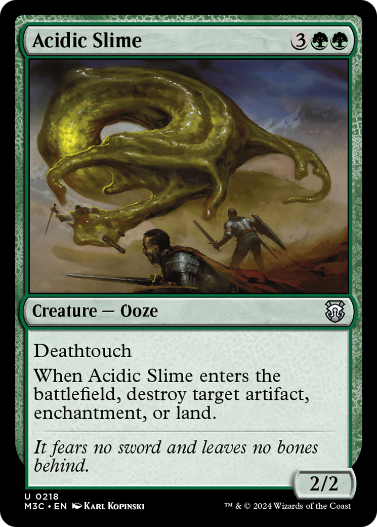 Acidic Slime (Ripple Foil) [Modern Horizons 3 Commander] | The Clever Kobold