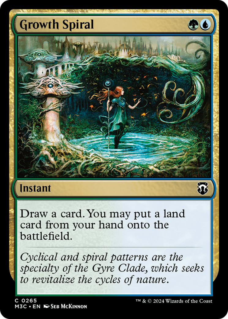 Growth Spiral (Ripple Foil) [Modern Horizons 3 Commander] | The Clever Kobold