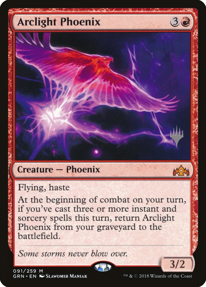 Arclight Phoenix (Promo Pack) [Guilds of Ravnica Promos] | The Clever Kobold