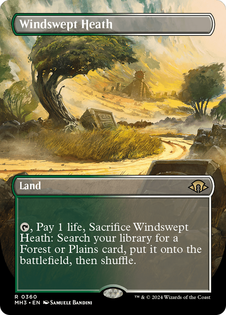 Windswept Heath (Borderless) [Modern Horizons 3] | The Clever Kobold