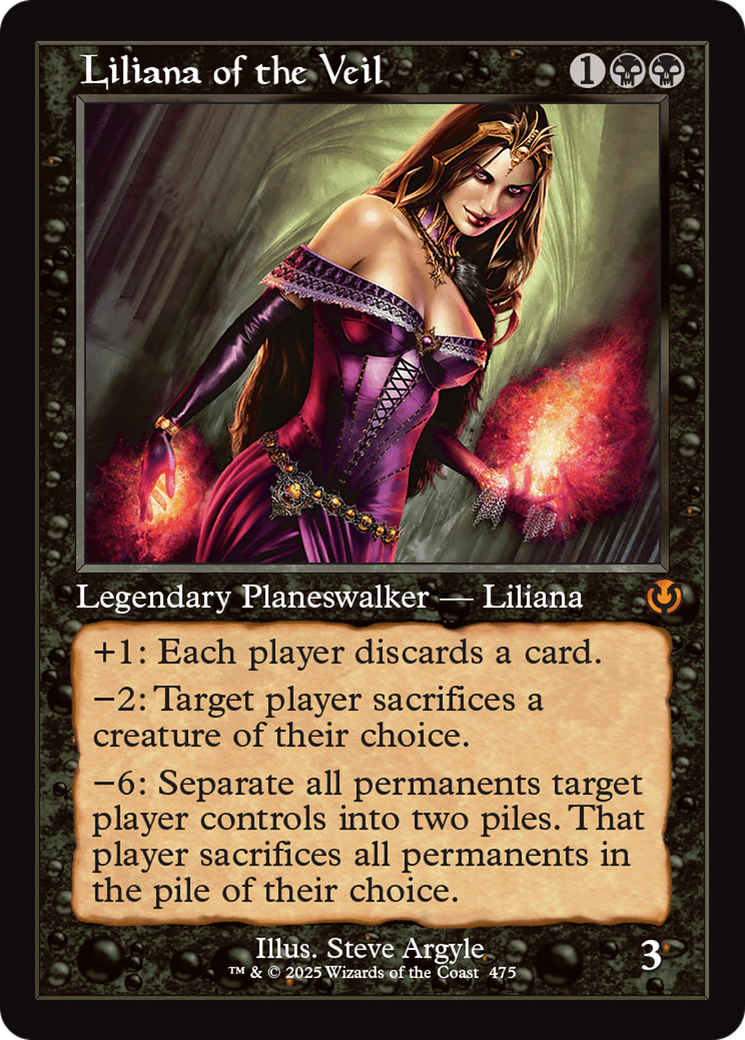 Liliana of the Veil (Retro Frame) [Innistrad Remastered] | The Clever Kobold