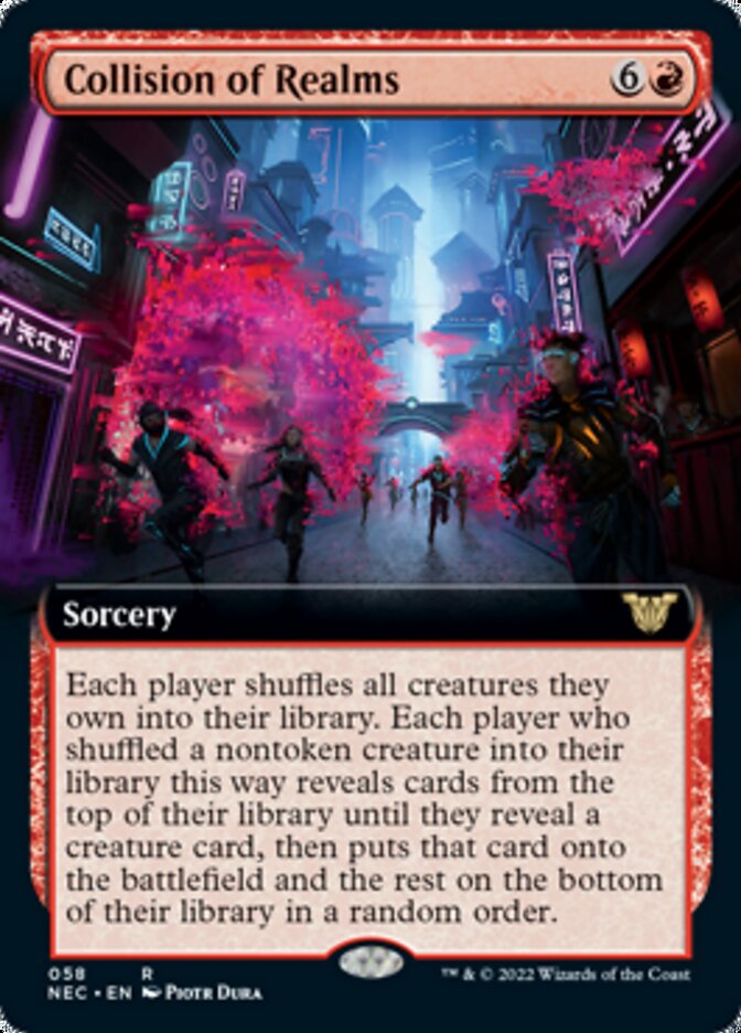 Collision of Realms (Extended Art) [Kamigawa: Neon Dynasty Commander] | The Clever Kobold