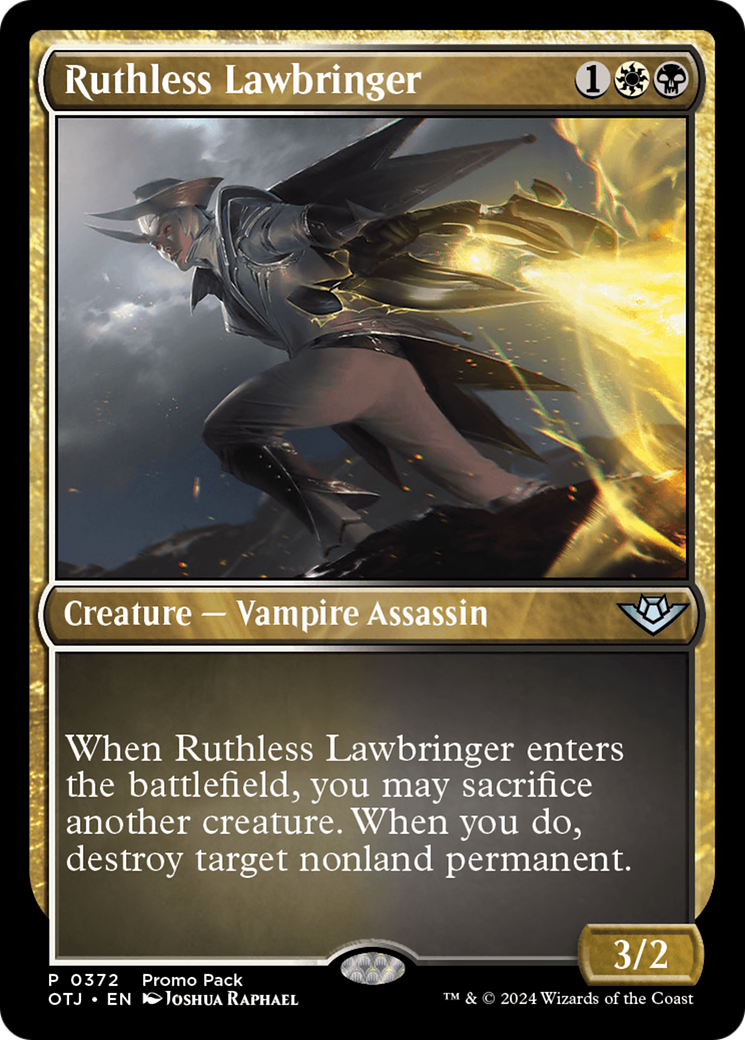 Ruthless Lawbringer (Promo Pack) [Outlaws of Thunder Junction Promos] | The Clever Kobold