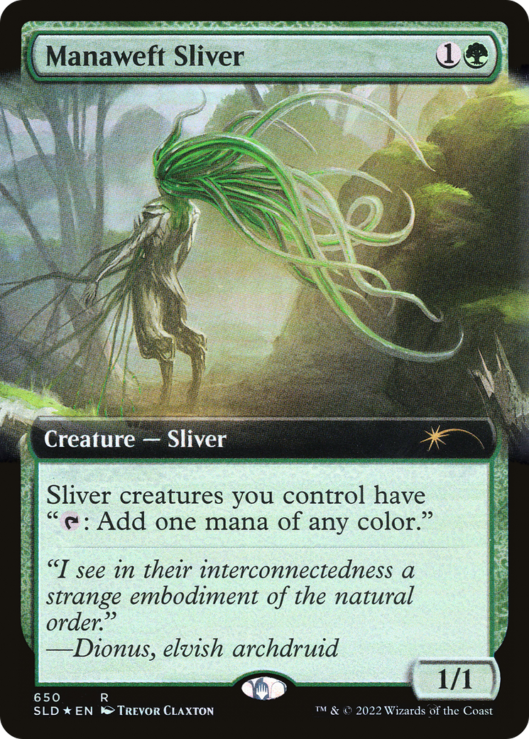 Manaweft Sliver (Extended Art) [Secret Lair Drop Promos] | The Clever Kobold