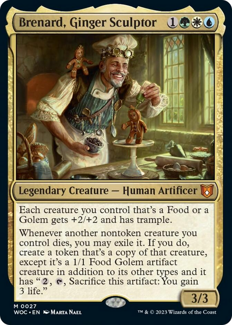 Brenard, Ginger Sculptor [Wilds of Eldraine Commander] | The Clever Kobold