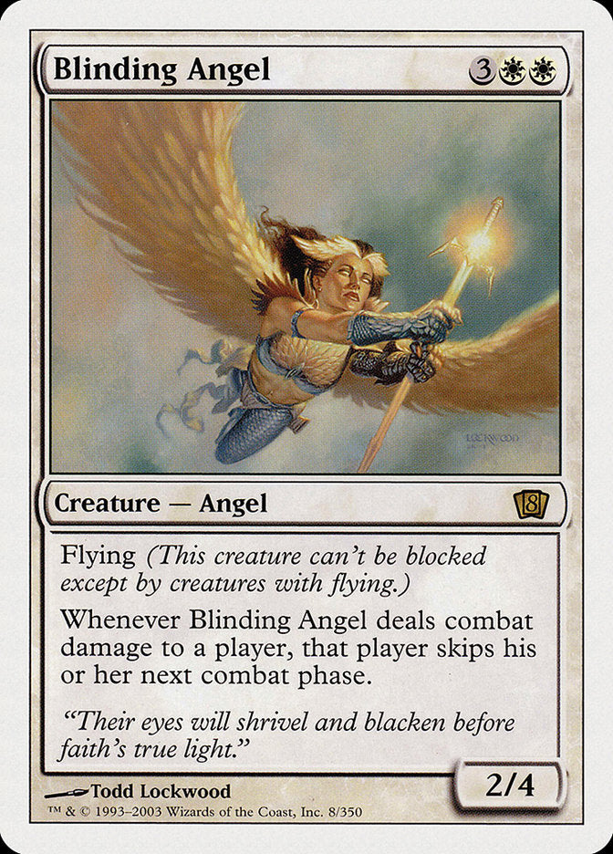 Blinding Angel (8th Edition) [Oversize Cards] | The Clever Kobold