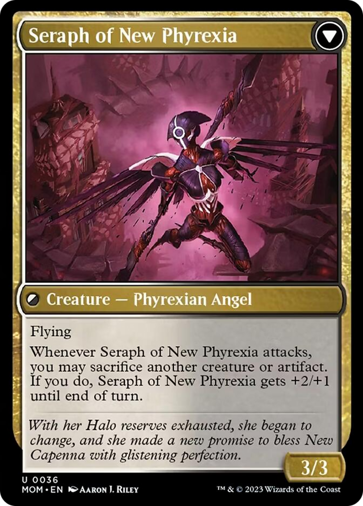 Seraph of New Capenna // Seraph of New Phyrexia [March of the Machine] | The Clever Kobold