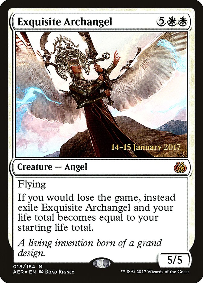 Exquisite Archangel [Aether Revolt Prerelease Promos] | The Clever Kobold